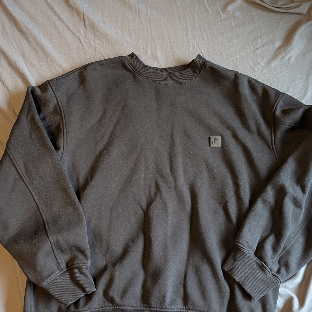 H&M Appliquéd Relaxed Fit Sweatshirt - Black